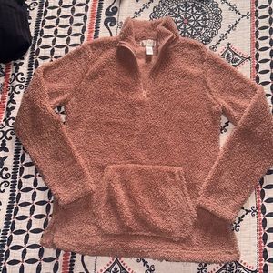 Sz Small Blush Pink 1/4 zip pullover